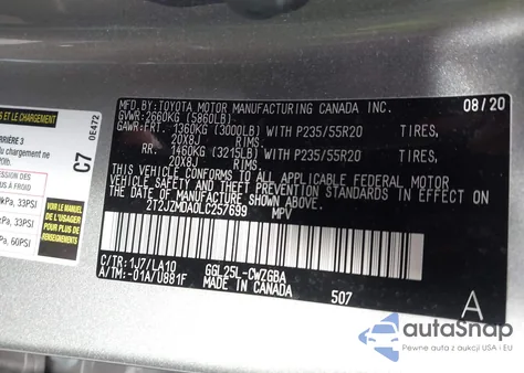 2020 Lexus Rx 350 from USA, damaged, VIN 2T2JZMDA0LC257699
